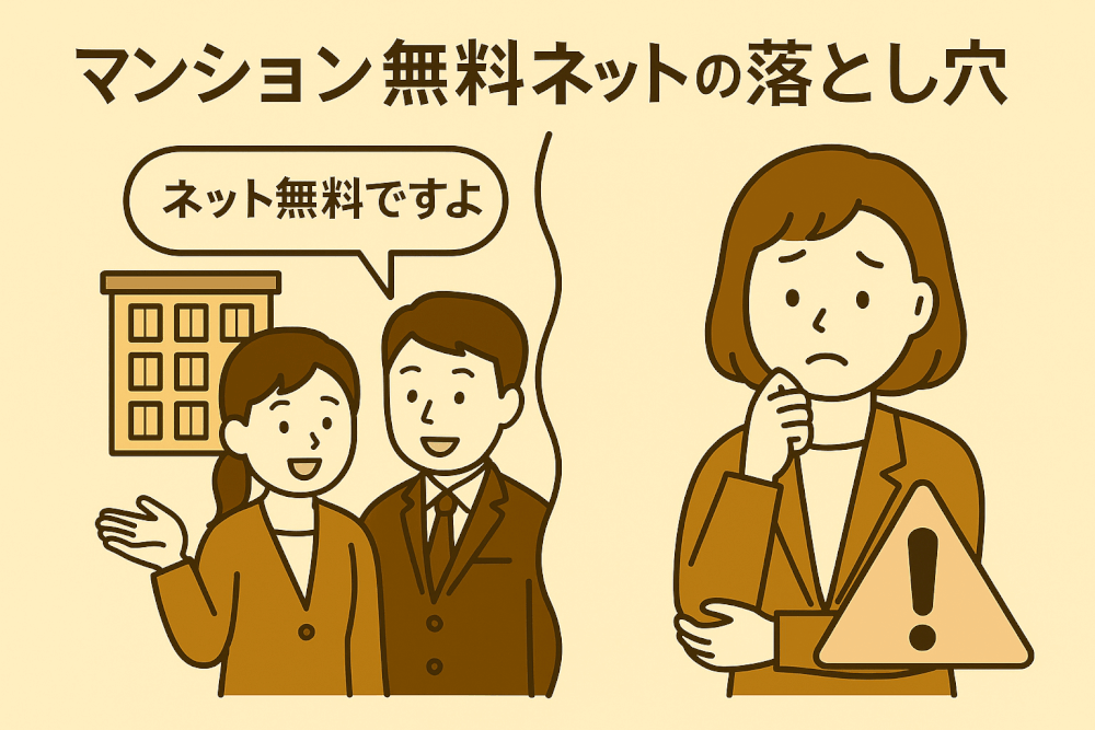 マンションの無料ネットの落とし穴